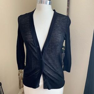 Black sheer cardigan